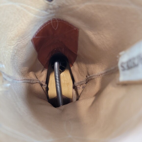 Rios of Mercedes Nubuck Cowgirl Western Boots Womens 7B Tan Vintage 0360 3228 - Picture 6 of 11